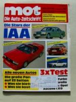 mot 19/1983 IAA, Volvo 360 GLE,Opel Ascona 1.6D Dauertest