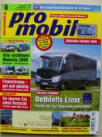 pro mobil 9/2008 Dethleffs Premium Liner, Marco Polo vs. VW T5 C