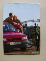 Opel Corsa A  City Joy GSI Prospekt Poster August 1990 Rarität