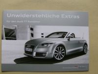 Audi TT Roadster Extras Prospekt April 2010 NEU