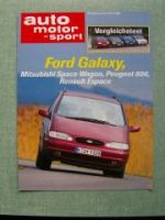 AMS 7/1999 Ford Galaxy vs.Space Wagon vs. Peugeot 806 vs. Renaul