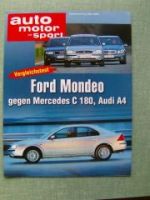 AMS 1/2001 Ford Mondeo gegen Mercedes W202 C180 Audi A4
