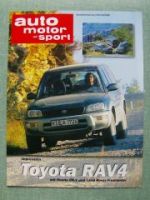 AMS 2/2000 Toyota RAV4 gegen Honda CR-V Land Rover Freelander
