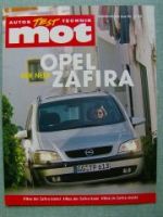 mot 8/1999 Opel Zafira Vorstellung Sonderdruck