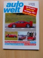 auto welt 2/1987 Panther Solo, TVR-Range, Ferrari F40, Bentley T