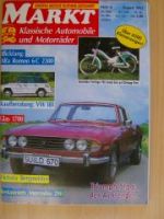 Markt 8/1992 VW 181, Alfa Romeo 6C 2300, Triumph Stag,Glas 1700