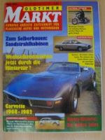 Markt 4/1993 Corvette 1968-1982, Vorkriegs Kadett,Harley Histori