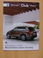 VW Club Magazin 1/2010 neue Touareg, Scirocco 24 Stunden Nürburg