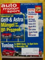 ams 12/1992 VW Corrado, BMW 730i V8 E32,E36, Mercedes 190 Avantg