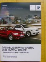 BMW Neue 1er Cabrio Coupè Argumente Januar 2011 Rarität