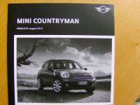 BMW Mini Countryman Preisliste August 2010 NEU