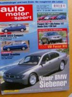 ams 14/2001 Renault Avantime, BMW 325ti Compact E46, VW Passat W