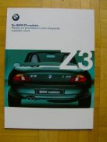 BMW Prospekt De Z3 roadster 1.8-2.8+M 1999 Holländisch NEU