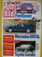 Auto Bild 31/1992 Mercedes 600SL R129, ZIS,SGS 8er Cabrio E31