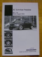 AC Schnitzer Preislite 1er E87 August 2004 NEU