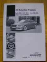AC Schnitzer Preislite 5er E60 E39 E34 +M5 Januar 2004