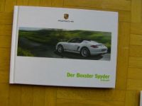 Porsche Boxster Spyder Prospekt Januar 2010 NEU