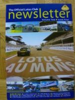 newsletter The Official Lotus Club Vol.2 Issue 4 Exige, Elan S3