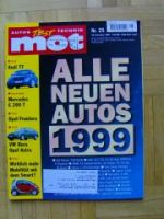 mot 25/1998 VW Bora, Dauertest Mercedes E290T W210 ,Rover 75