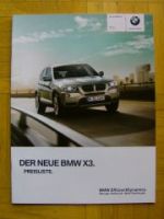 BMW X3xDrive 28i 35i 20d 30d F25 April 2011 NEU