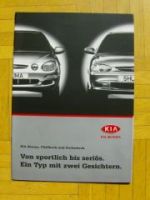 Kia Shuma Fließheck und Stufenheck September 1999 NEU
