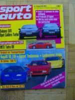 sport auto 8/1992 Subaru SVX vs. Calibra Turbo, EB110 vs.Diablo