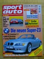 sport auto 8/1996 BMW AC Schnitzer Z3 2.1, A3 Turbo vs. 318ti co