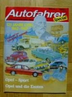 Autofahrer Nr.1 Special 125 Jahre Opel 1862-1987
