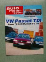 AMS 17/1999 VW Passat TDi gegen Rover 75 Saab 9-3TiD