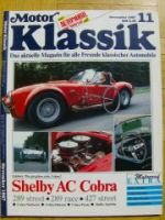 Motor Klassik 11/1987 Shelby AC Cobra 289,427,Mercedes Benz 300