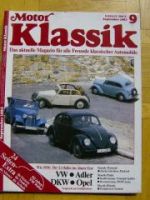 Motor Klassik 9/1985 VW Adler DKW Opel, BMW Isetta,Triumph Spitf