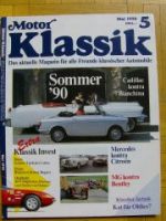 Motor Klassik 5/1990 MG vs. Bentley, Caddillac vs. Bianchina