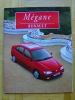 Renault Mègane Prospekt Dezember 1996 NEU