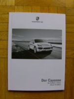 Porsche Cayenne (957) Preisliste Januar 2011 NEU