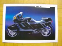 BMW K1 Prospektblatt 1992 Rarität