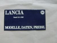 Lancia Preisliste  1.Februar 1984 A112 Delta Prisma Trevi Coupè