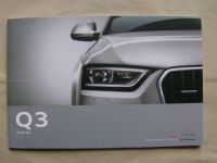 Audi Q3 Prospekt Juni 2011 +Preisliste NEU