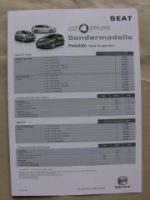 Seat Copa Sondermodelle Ibiza Leon Altea XL Kombi April 2011