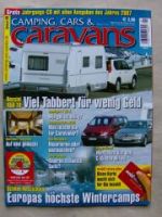 camping, cars & caravans 1/2008 +CD Rossini 450TD,Bürstner Trece