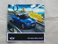 BMW Mini Coupè R59 Vorabprospekt September 2011 NEU