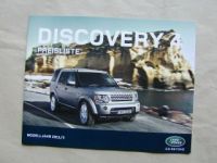 Land Rover Discovery4 Preisliste Februar 2011 NEU