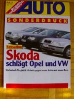 Auto Straßenverkehr 23/1998 Skoda Octavia gegen Opel Astra VW Bo