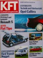 KFT 8/1990 Dauertest Seat ibiza, Ford Transit Nugget, R5, Fiat T