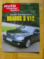 AMS 20/2000 Brabus S V12 W220 Test kompakt