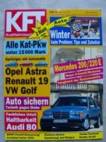 KFT 12/1992 Mercedes 200/220E W124, R19, VW Corrado VR6