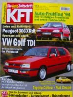 KFT 4/1994 VW Golf III TDI, VG: Toyota Celica vs. Fiat coupè