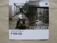 BMW F650 GS Prospekt März 2009+Preisliste 2010