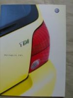VW Lupo 3L TDI Prospekt Oktober 2001 +Preisliste NEU