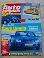 Auto Magazin 6/1996 Mercedes SLK R170, Mazda 121,Audi A3
