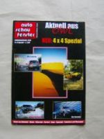 auto schau fenster 4x4 Spezial 2002 Touareg, Hummer H2, Cayenne